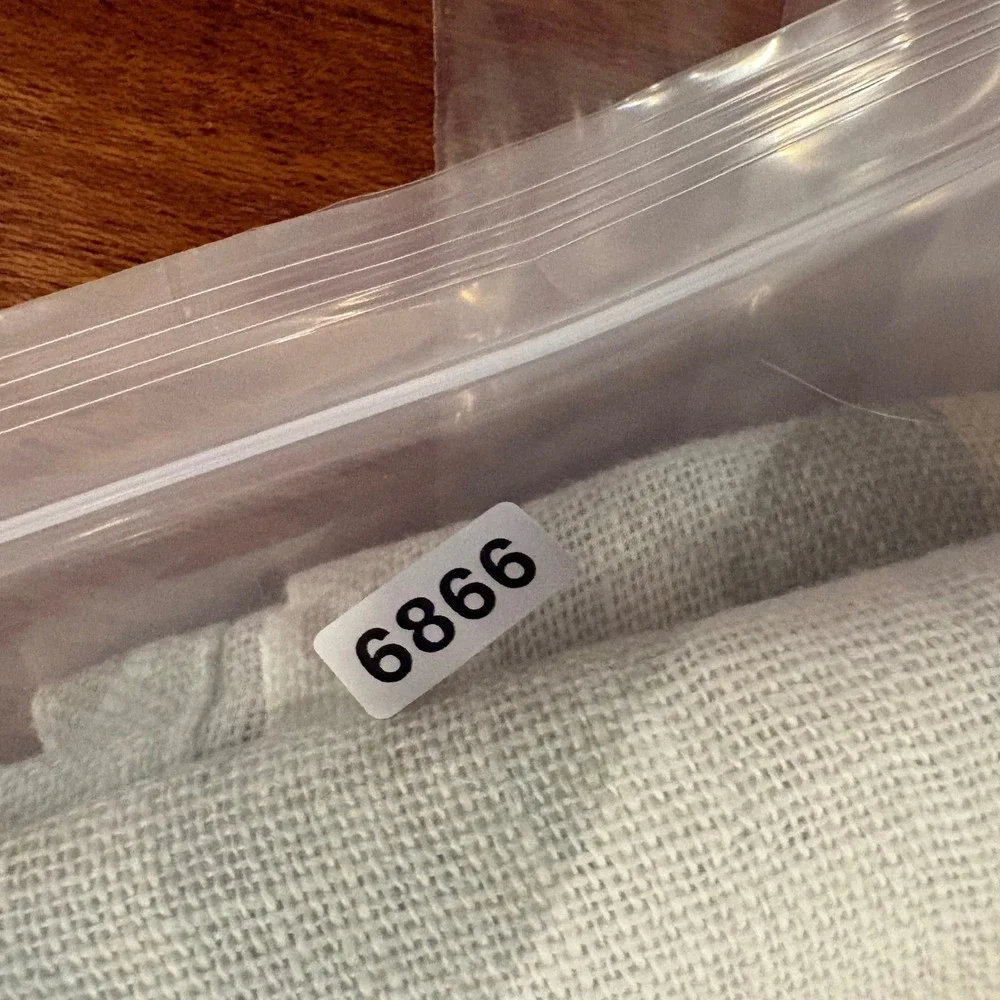 Crate &‎ Barrel Breezeway 14x90 Linen Table Runner Pastel Geometric Modern